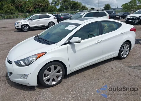 2013 Hyundai Elantra Limited из США, поврежденный, VIN 5NPDH4AEXDH409448